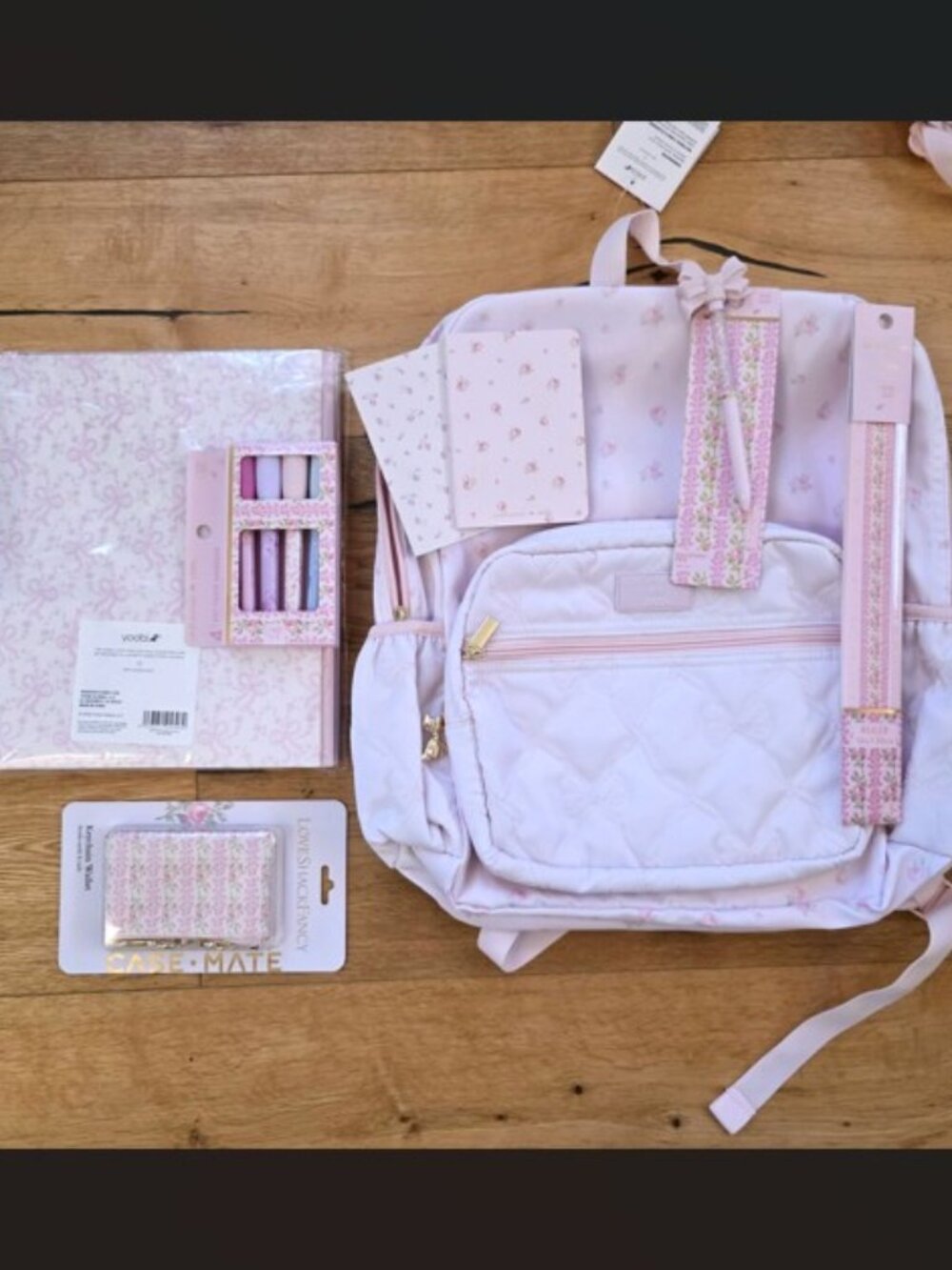 Lot LoveShackFancy Target Yoobi Heirloom Ditsy School Supply BUNDLE Backpack